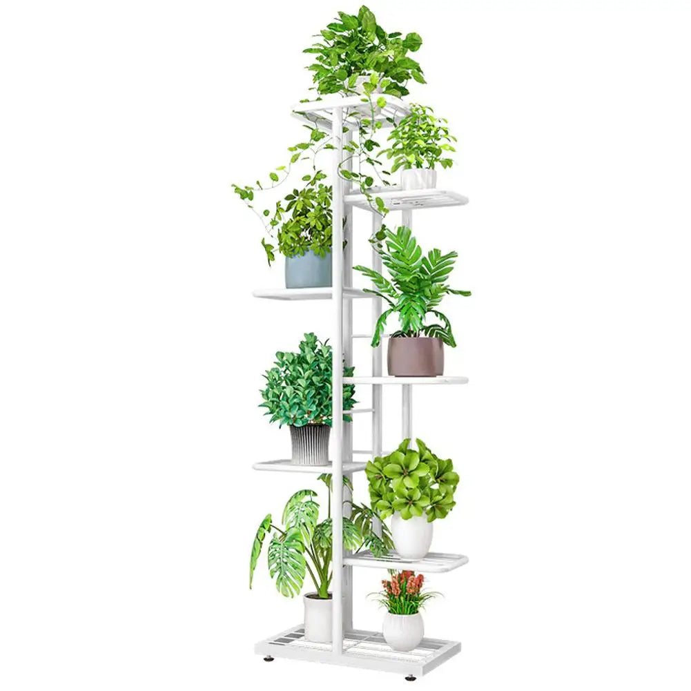 7 Tier 8 Potted Metal Plant Stand Indoor/Outdoor