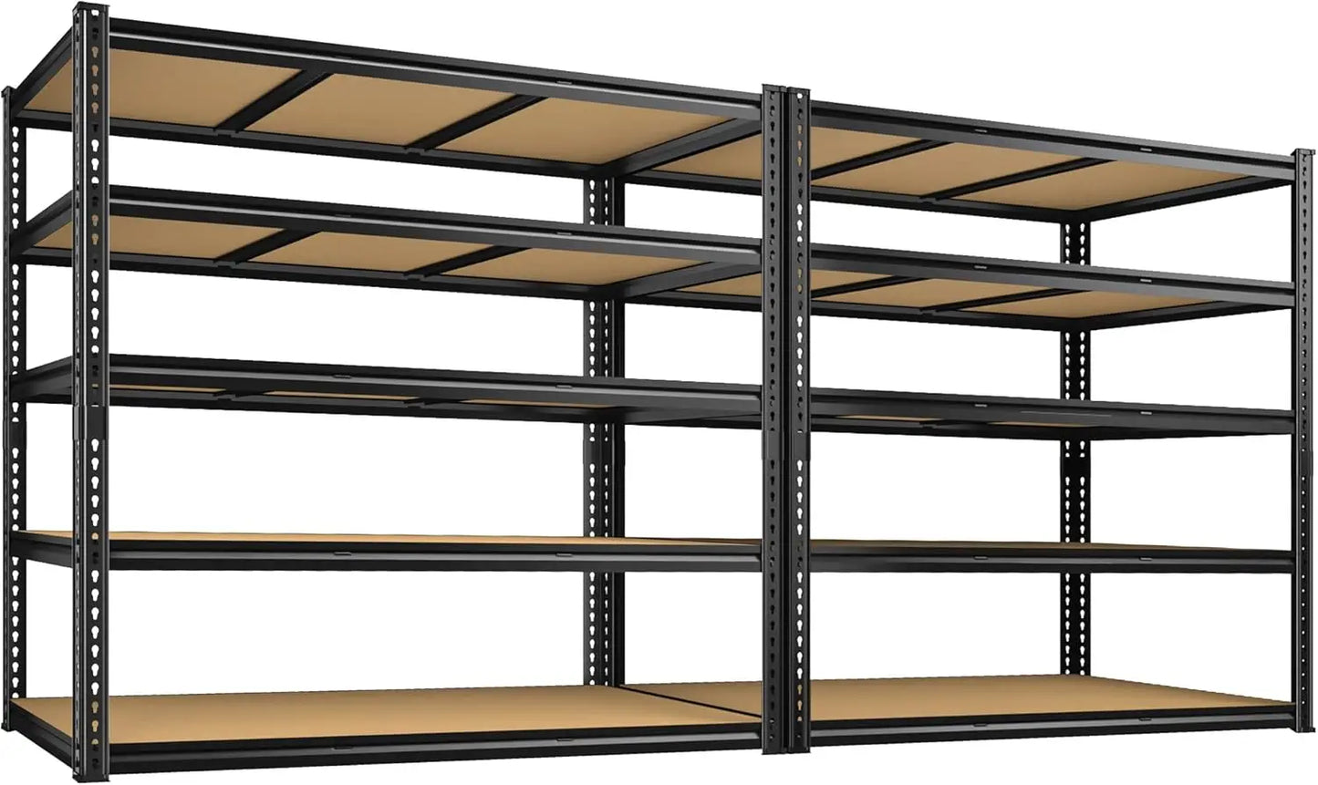 48" W Garage Shelving; Heavy Duty 2800LBS Capacity, 72" H x 48" W x 18" D