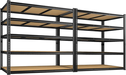 48" W Garage Shelving; Heavy Duty 2800LBS Capacity, 72" H x 48" W x 18" D