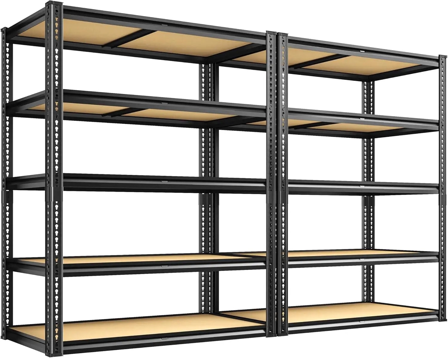 48" W Garage Shelving; Heavy Duty 2800LBS Capacity, 72" H x 48" W x 18" D